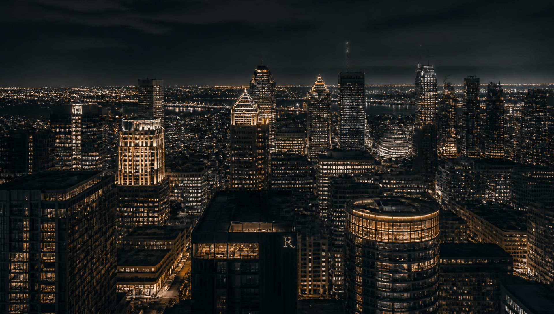Ville nocturne — immobilier privé